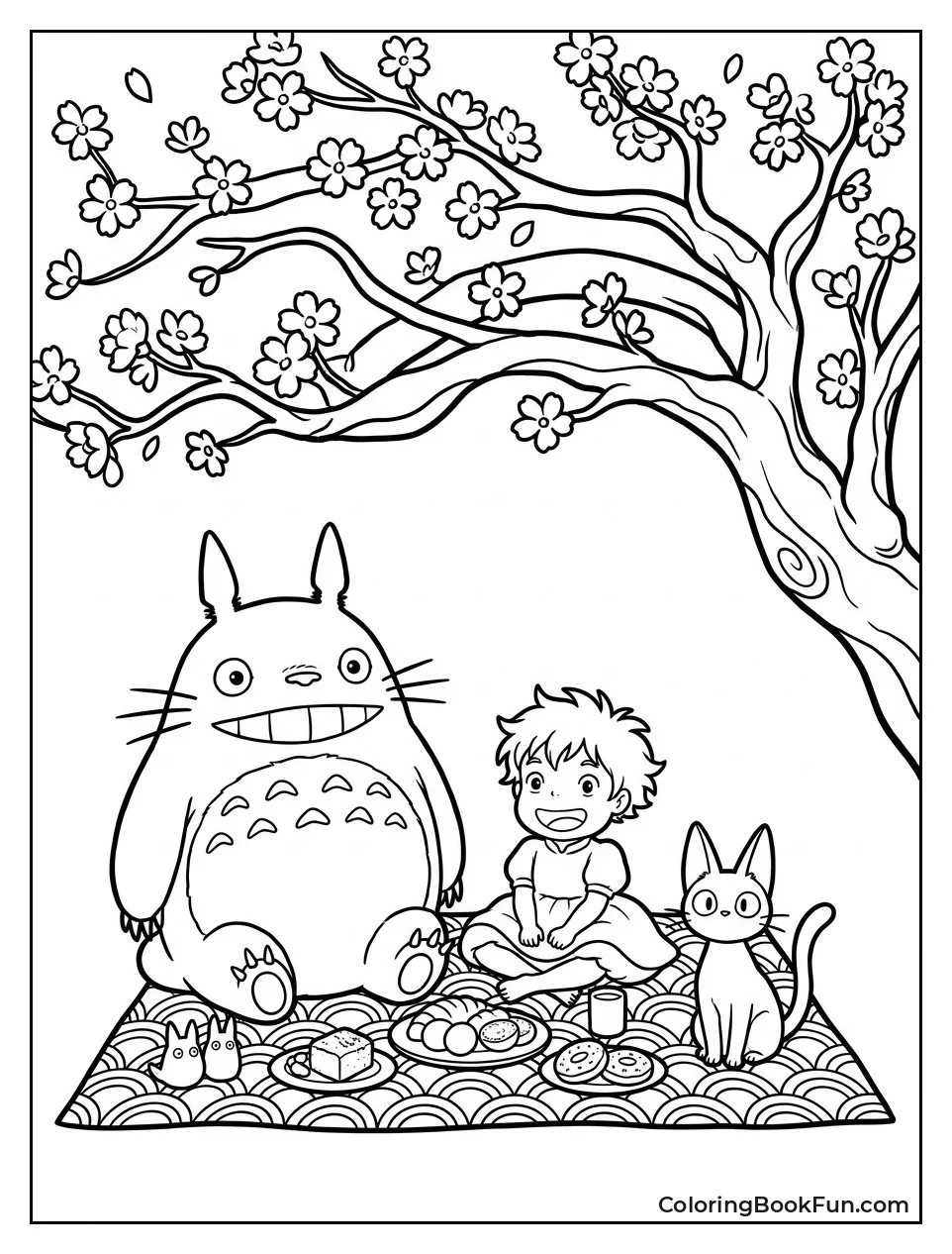 Friends Having Picnic Under Tree