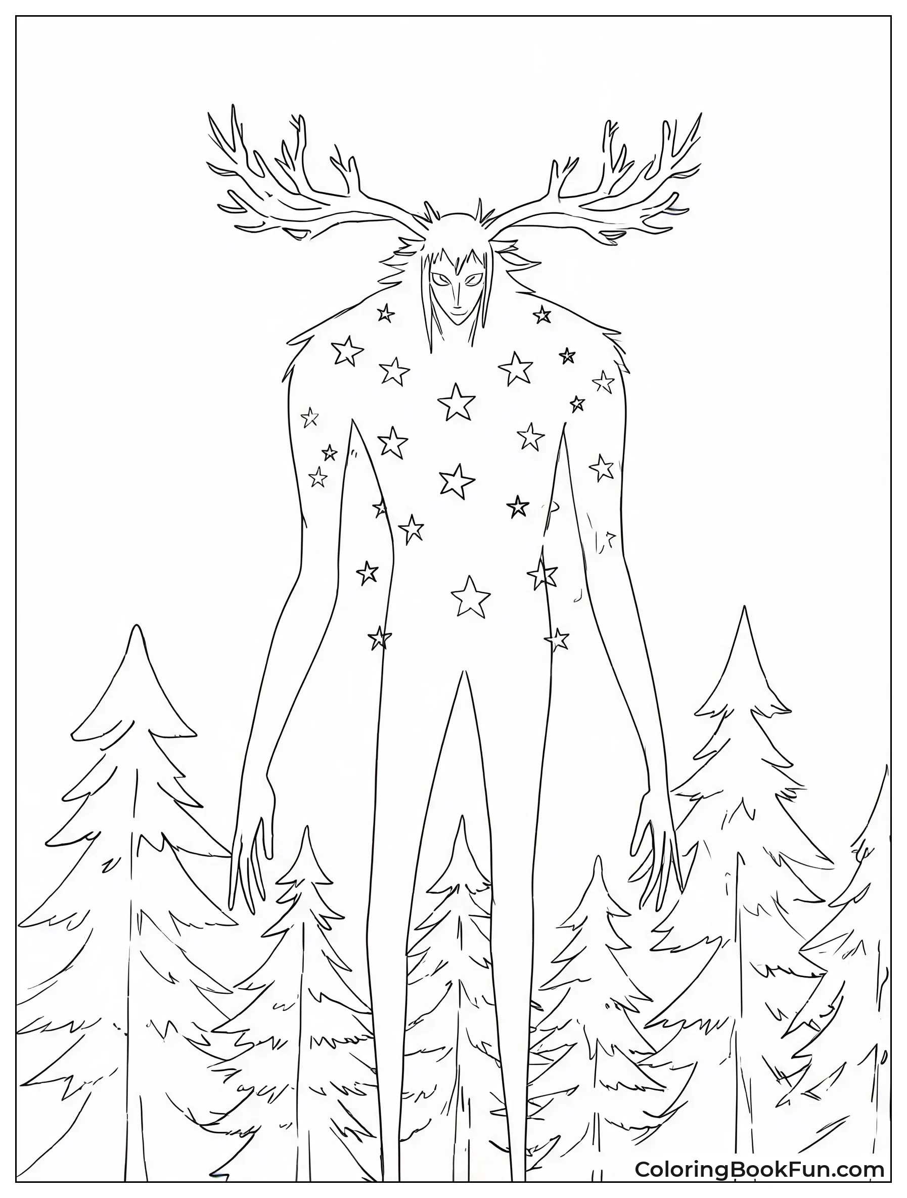 Forest Spirit Towering Over Trees