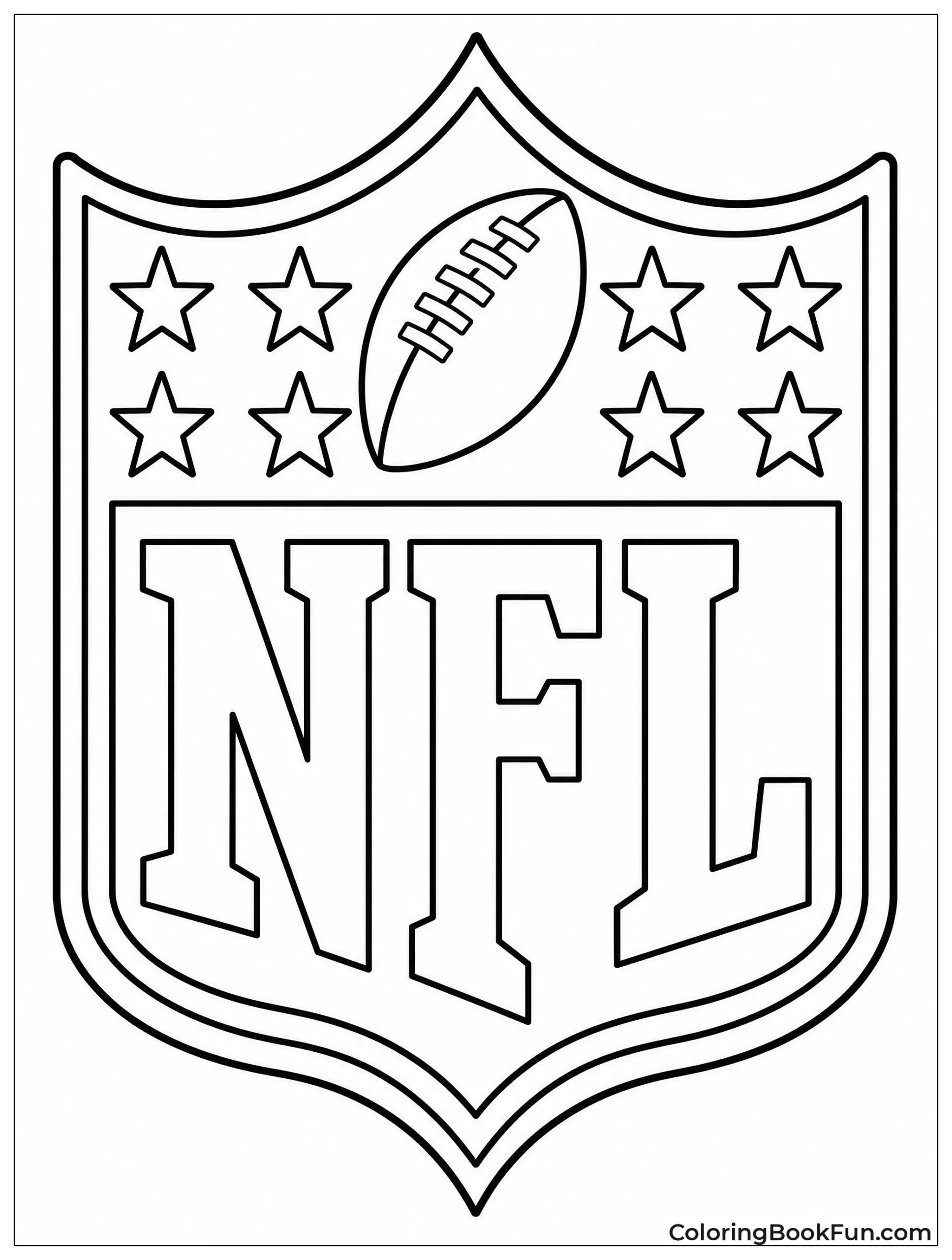NFL Shield Logo to Color