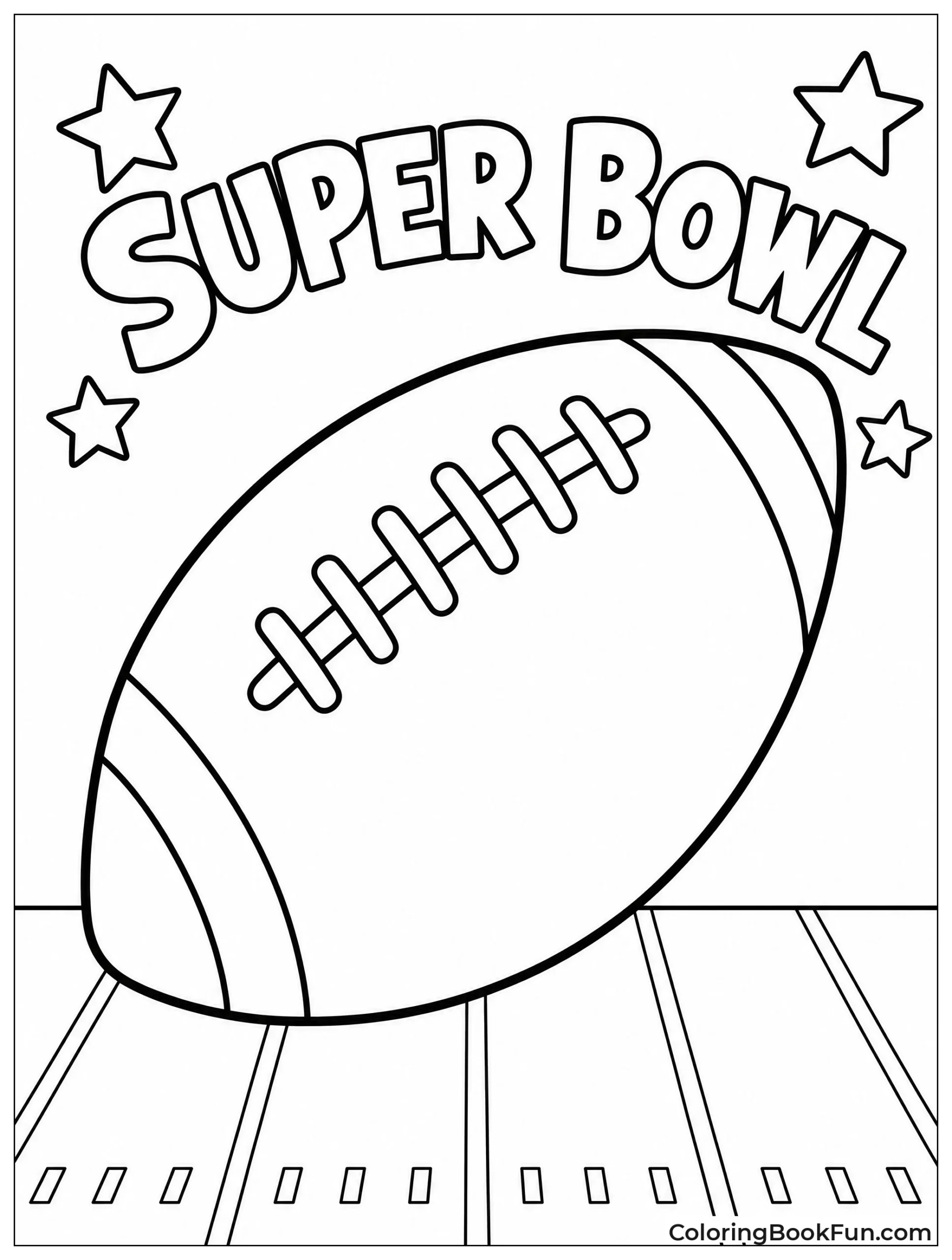 Simple Football with Laces