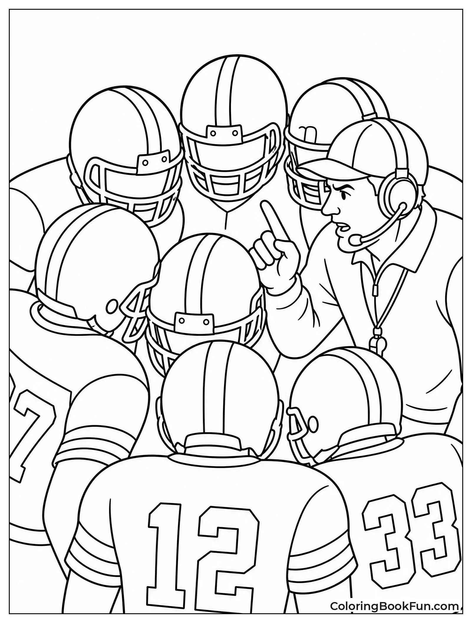 Team Huddles Before Big Play