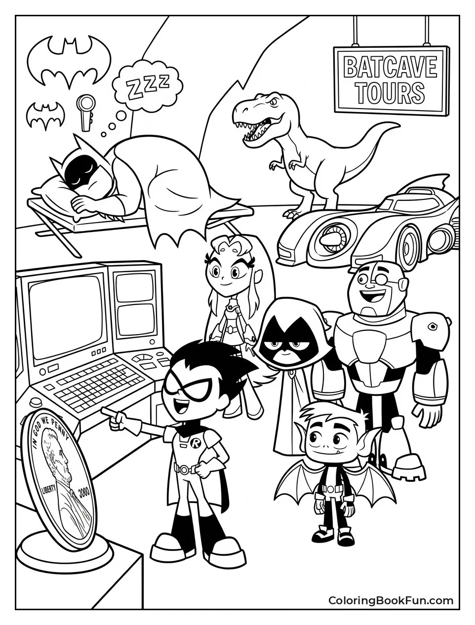 Robin Shows Team The Batcave