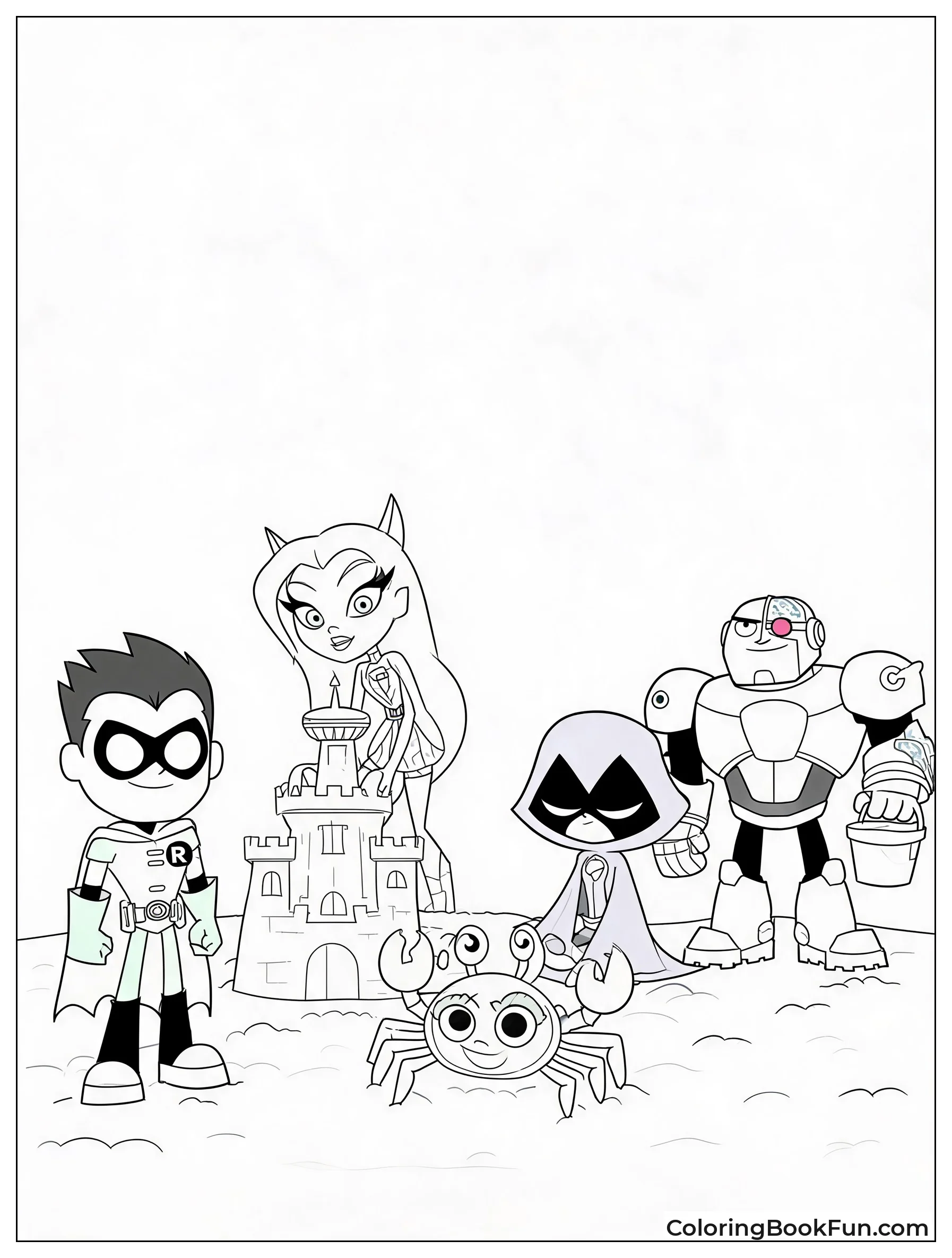 Titans Having Fun At Beach