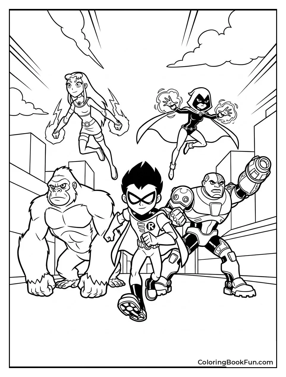 Titans Charging Into Epic Battle