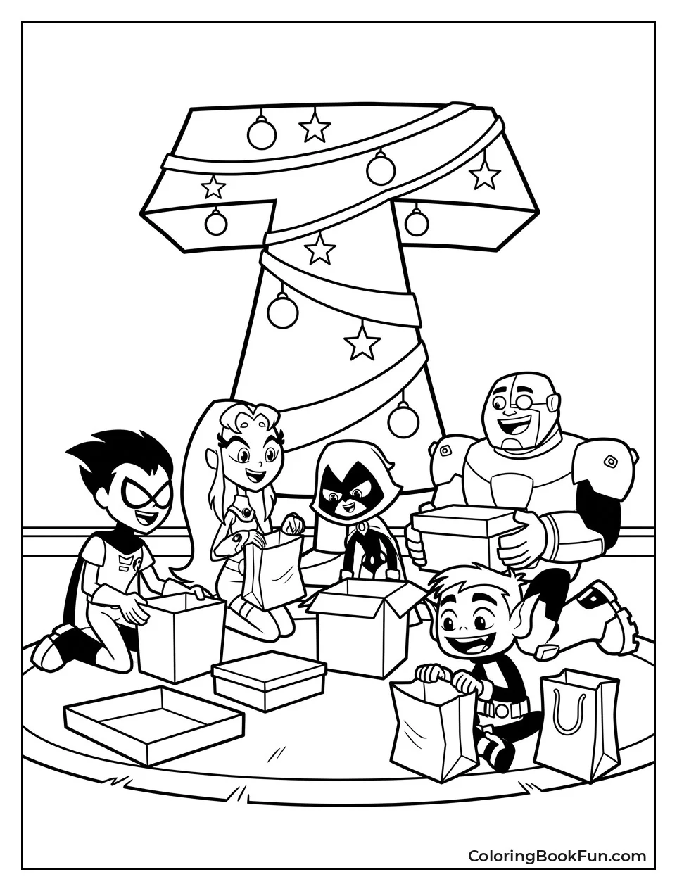 Titans Opening Holiday Presents