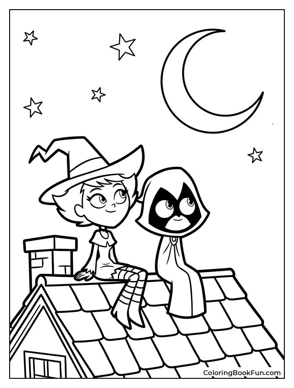 Jinx And Raven On Roof