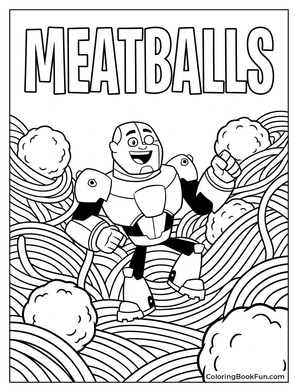 Cyborg Dancing In Meatball Dream