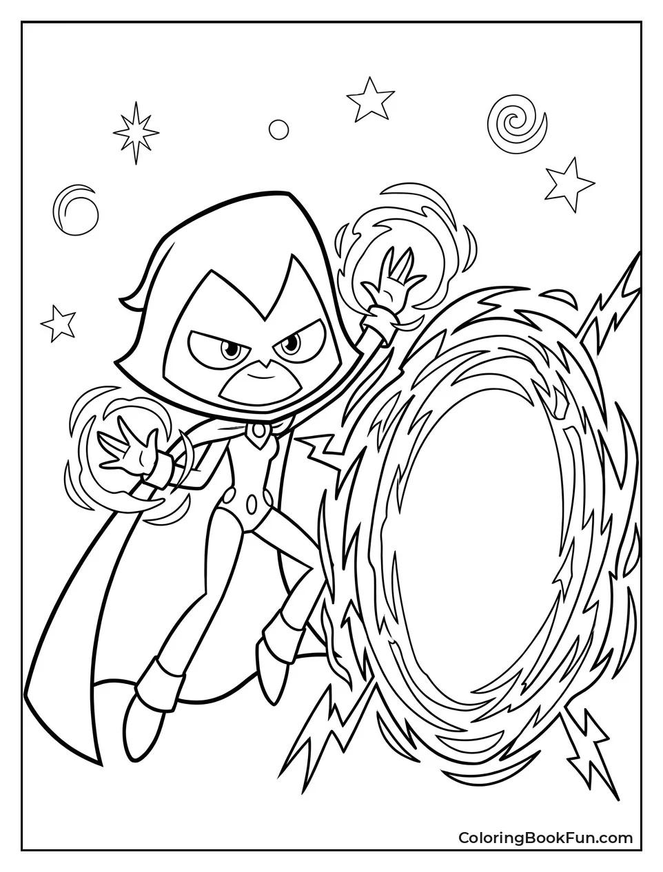 Raven Opening Dark Magic Portal