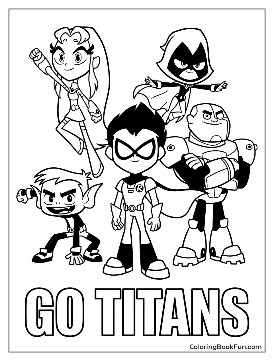 Titans Striking Heroic Poses