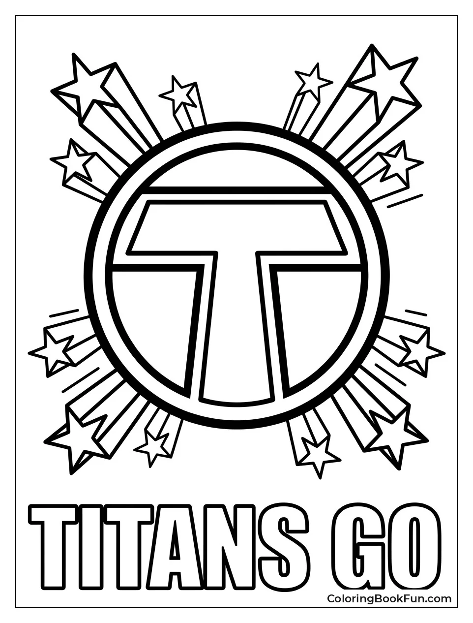 Bold Team Logo With Stars