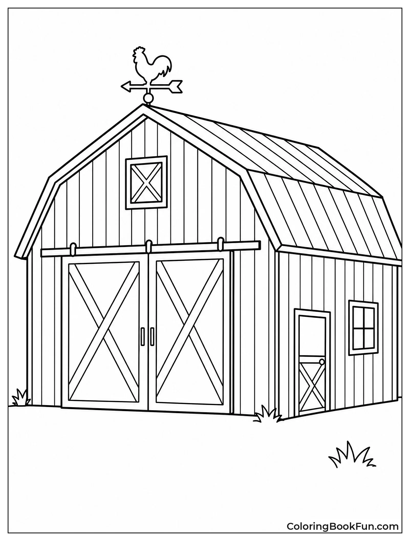 Modern Metal Barn with Sliding Doors