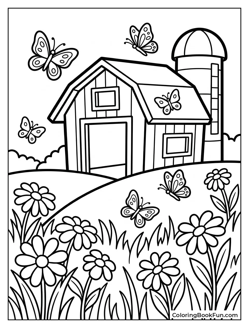 Tiny Barn in Green Meadow