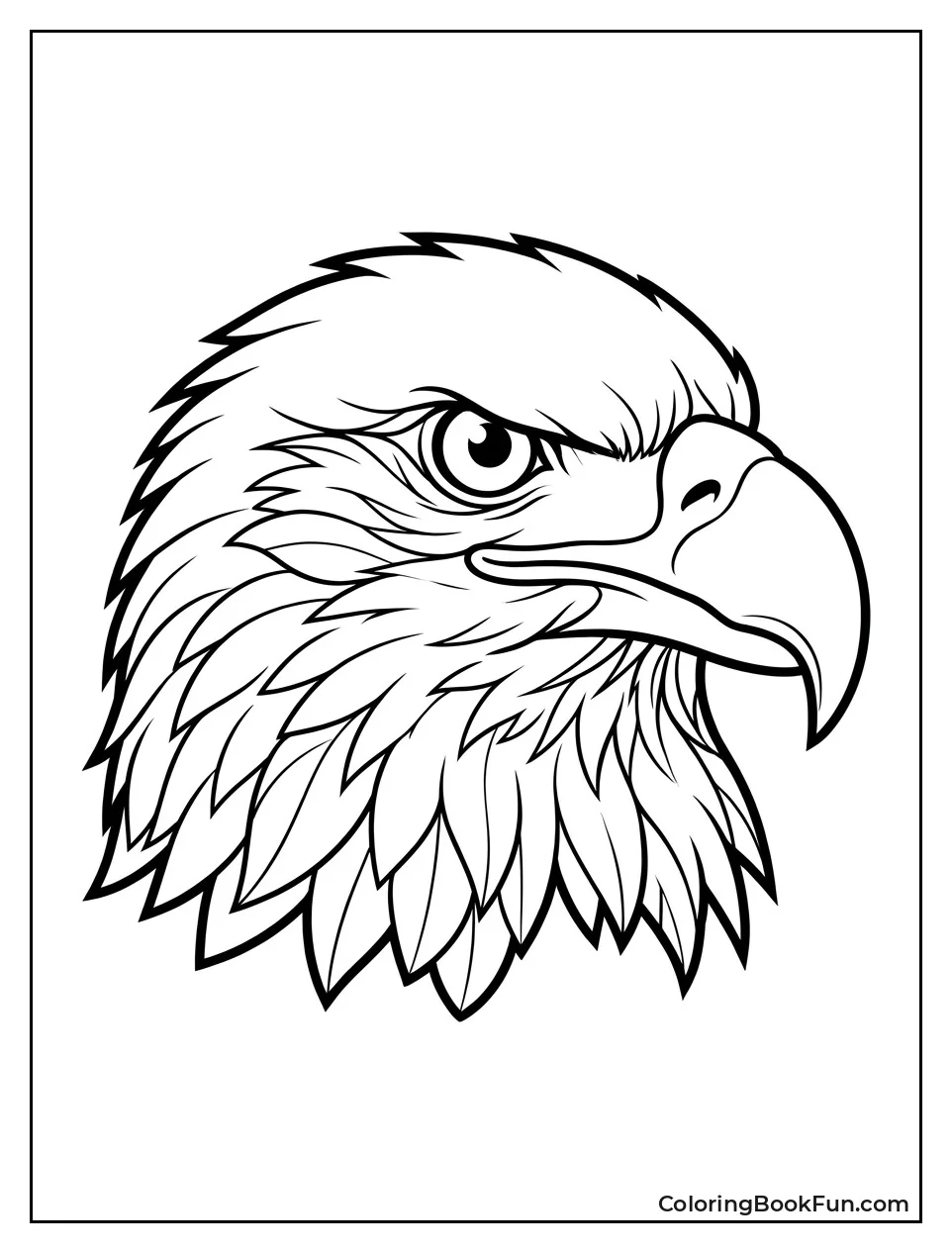 Majestic Bald Eagle Head Portrait