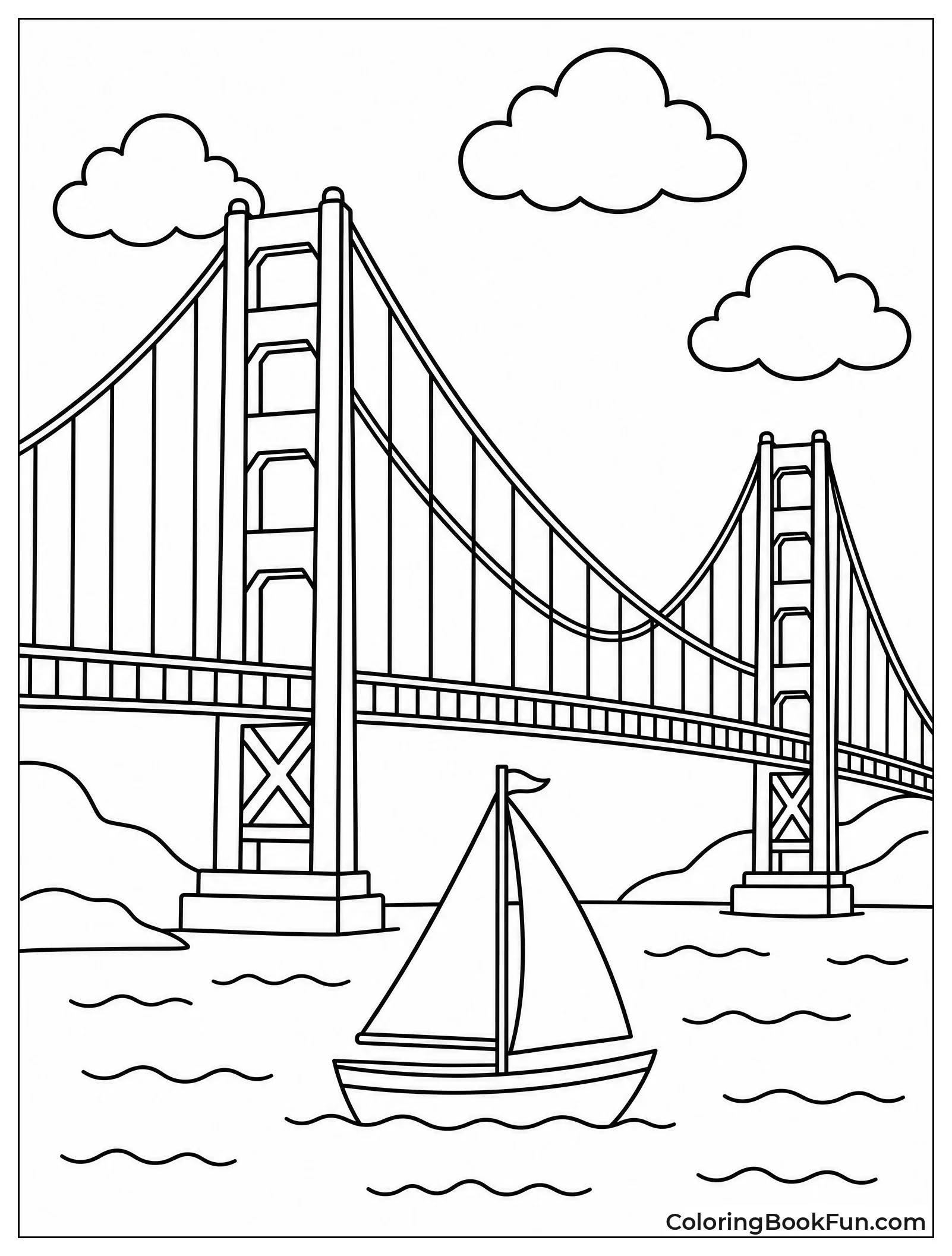 Golden Gate Bridge over Water