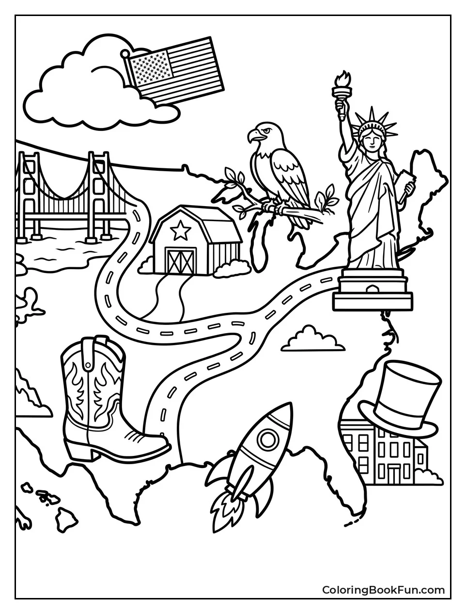 Busy Scene with Hidden Symbols