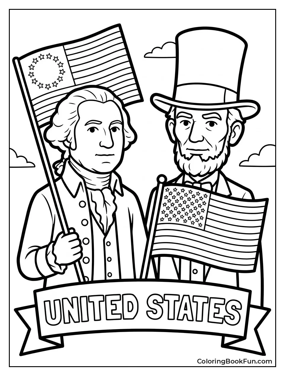Presidents Washington and Lincoln Portraits