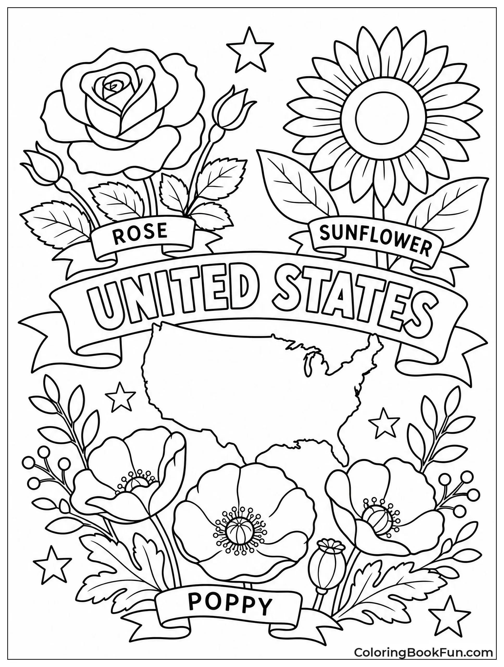 Bouquet of Various State Flowers