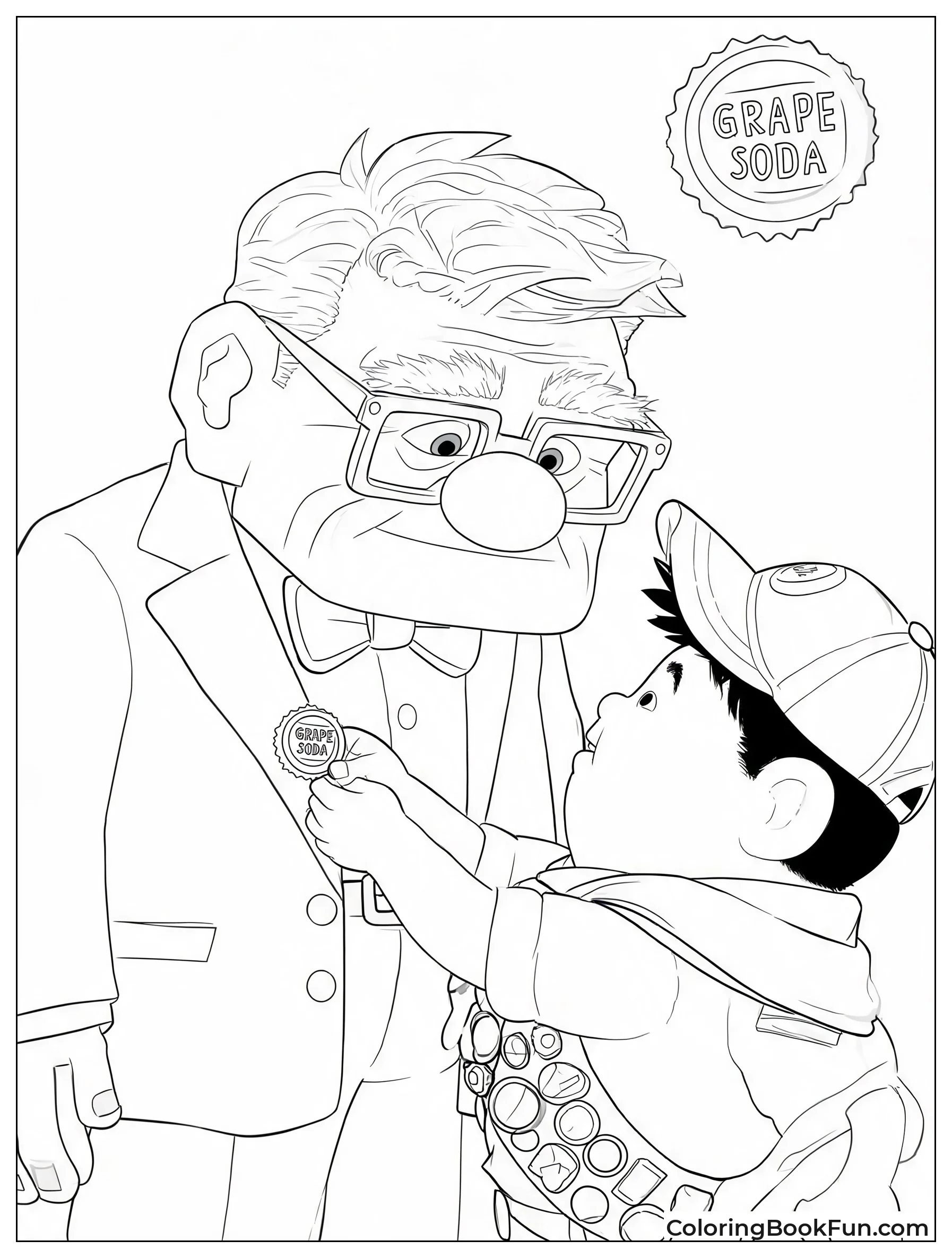 Russell Pins Badge on Carl
