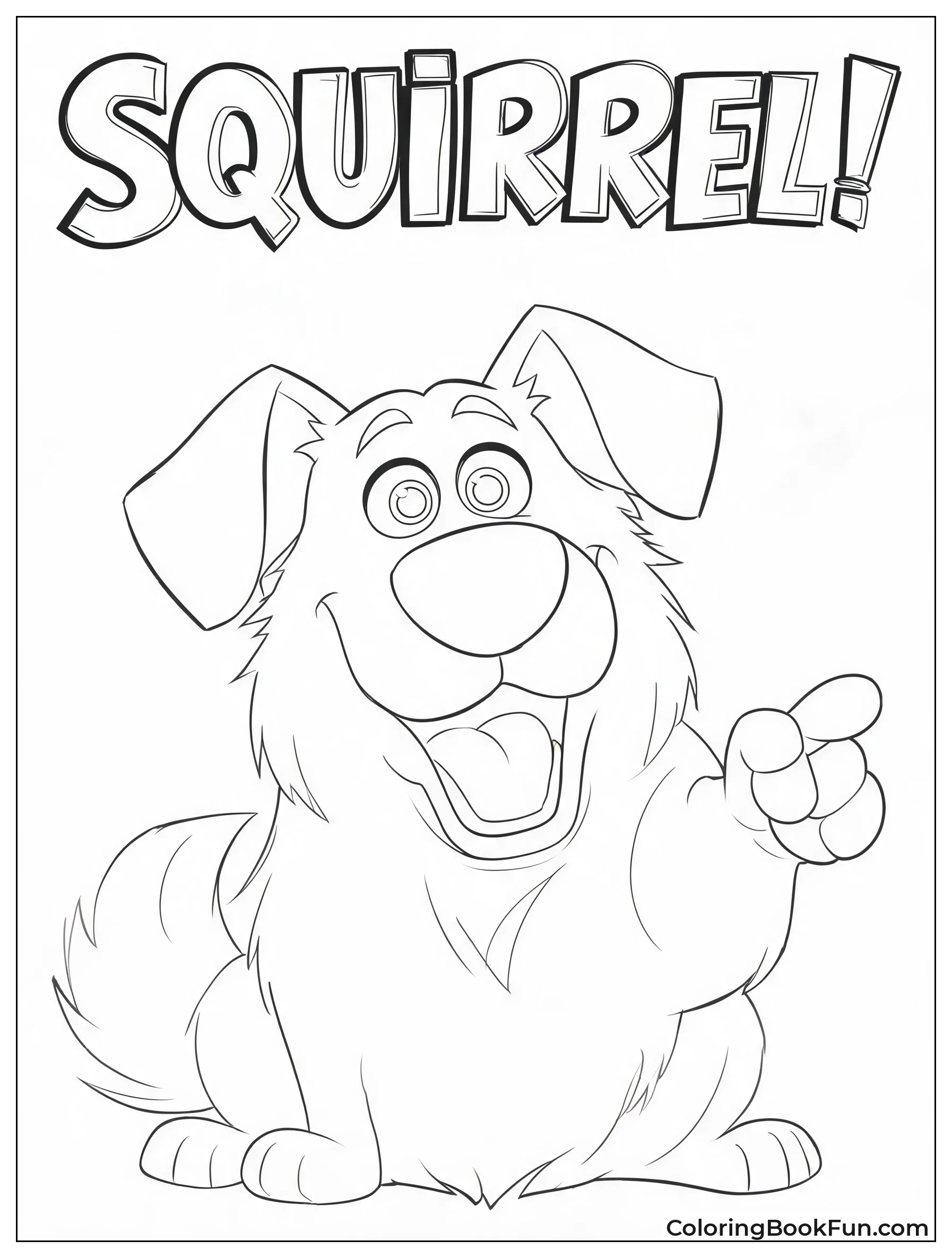 Dug Spots a Squirrel