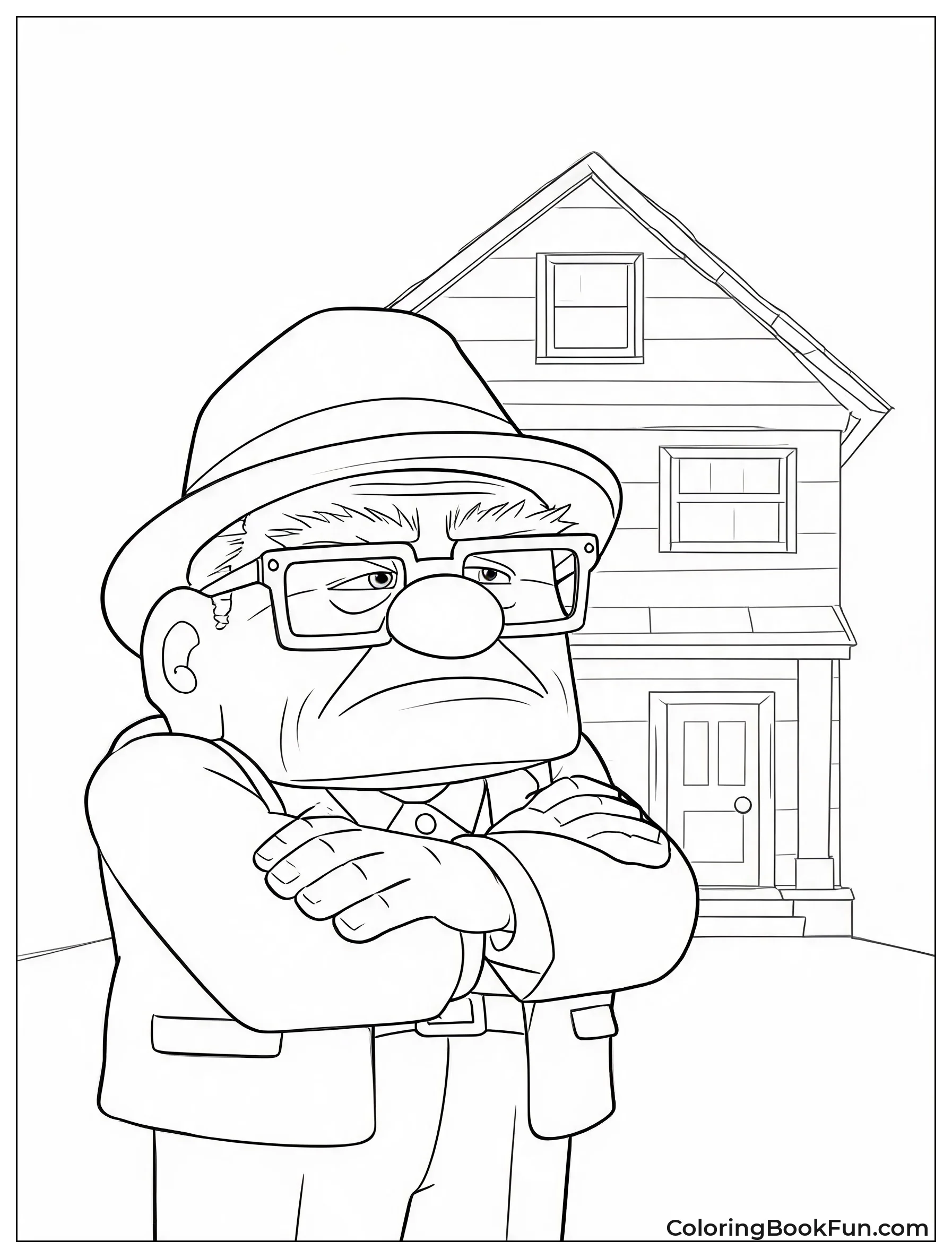 Grumpy Carl Crosses His Arms