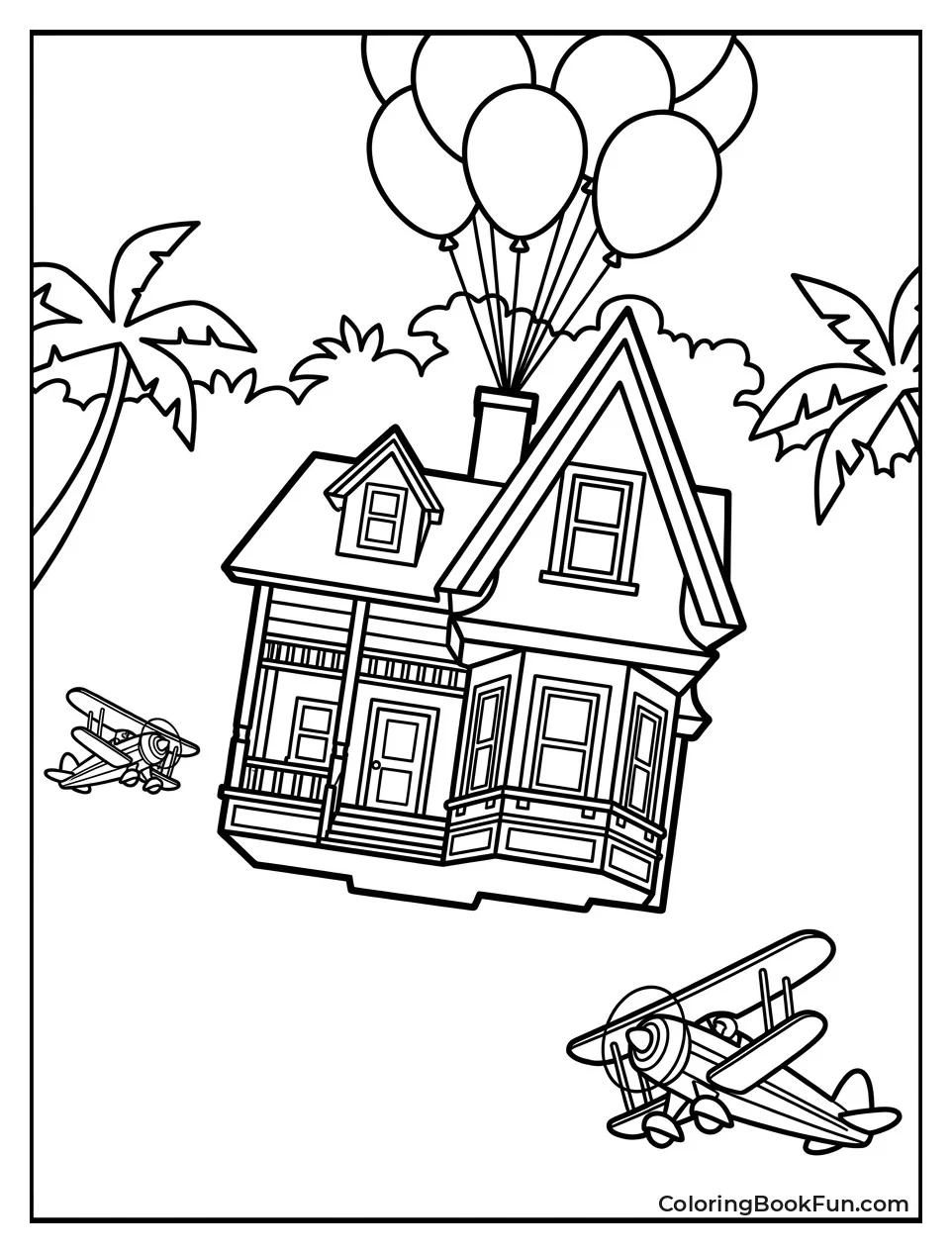 Planes Chase Carl's Floating House