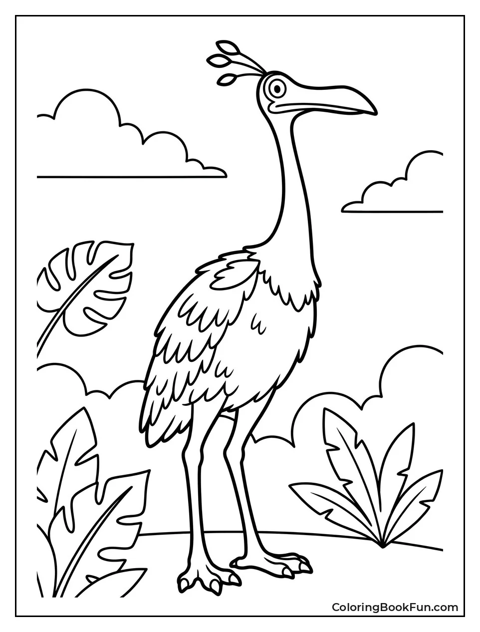 Kevin Stands Tall With Bright Feathers