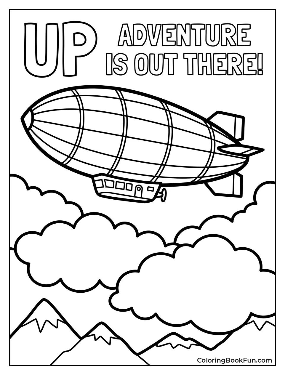 Zeppelin Soars Through the Clouds