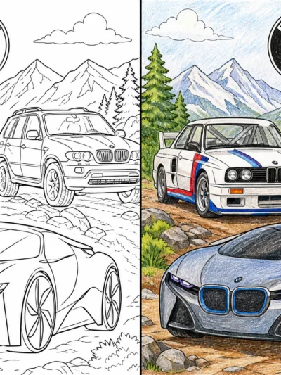 Bmw coloring pages