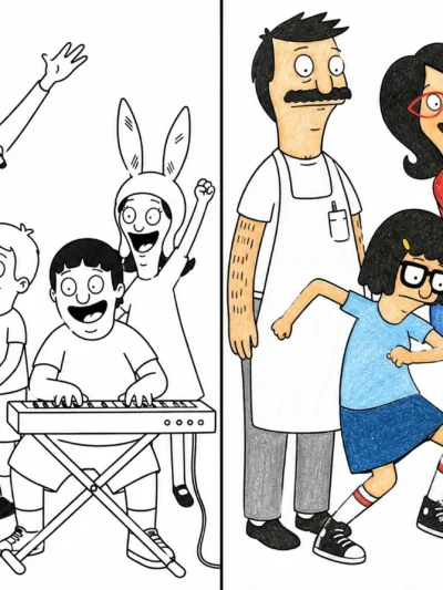 Bobs Burgers coloring pages