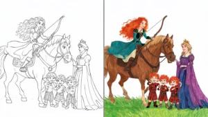 brave coloring pages