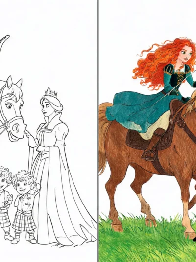 Brave coloring pages