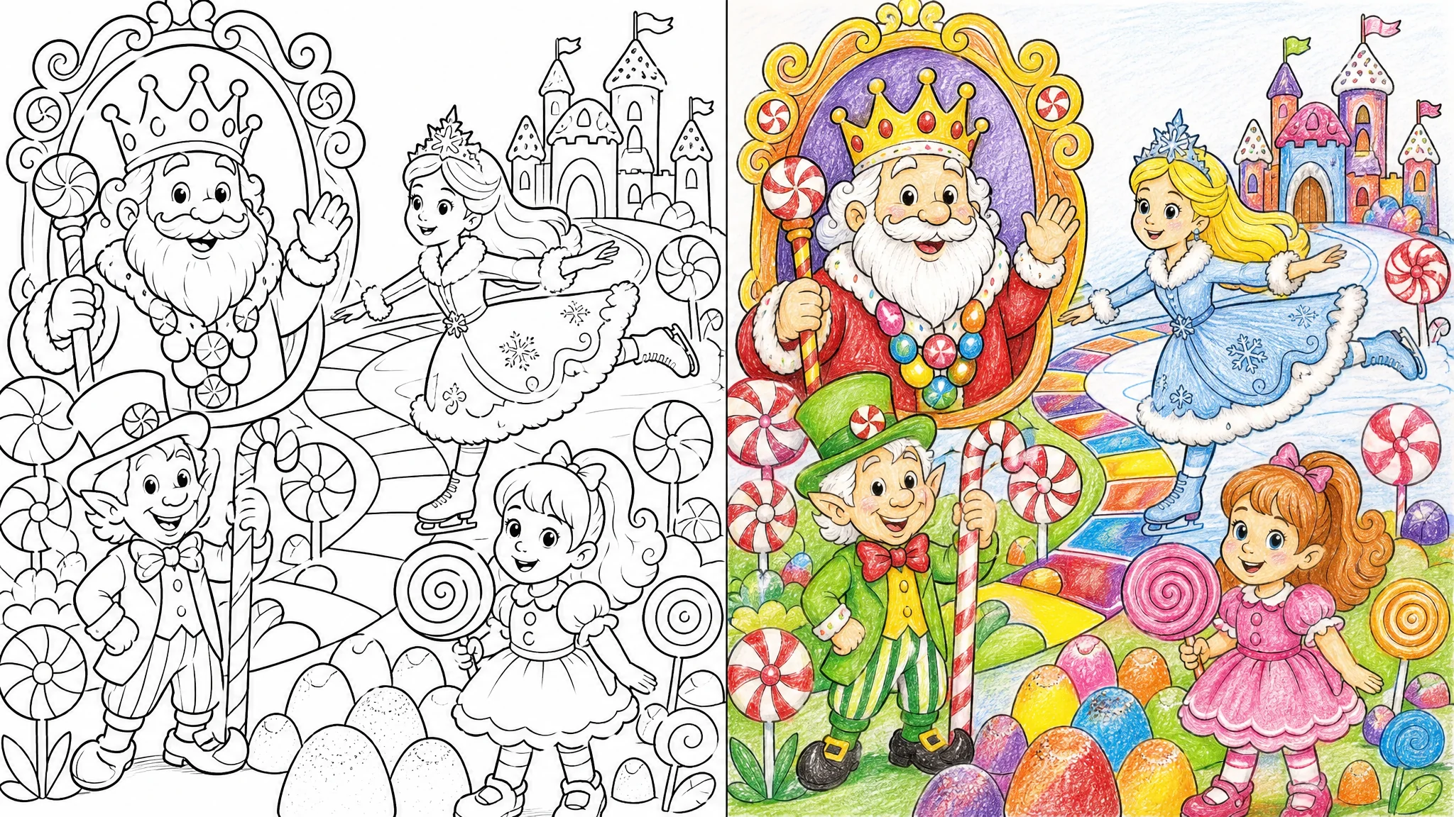 candyland coloring pages