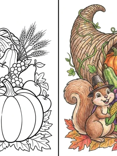 Cornucopia coloring pages