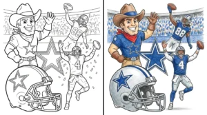 dallas cowboys coloring pages