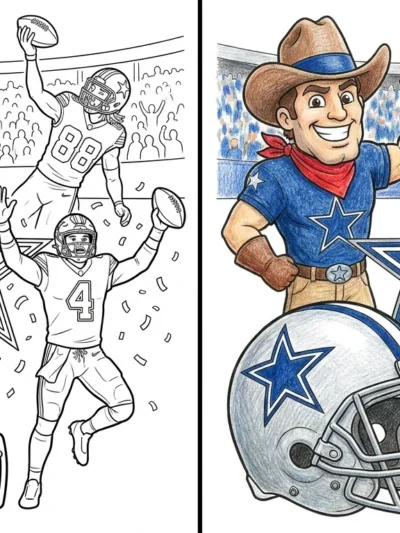 Dallas Cowboys coloring pages