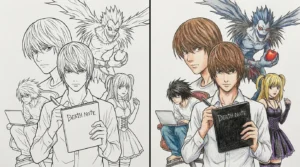 death note coloring pages