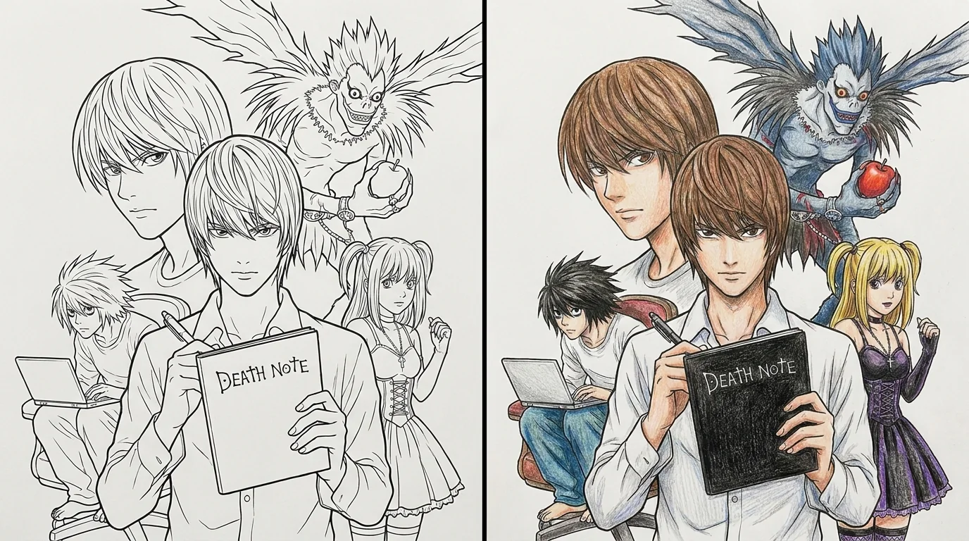 death note coloring pages