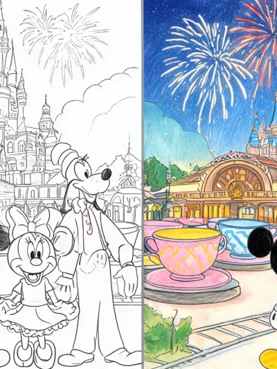 Disneyland coloring pages