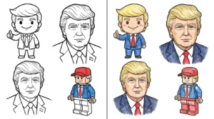 donald trump coloring pages
