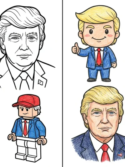 Donald Trump coloring pages