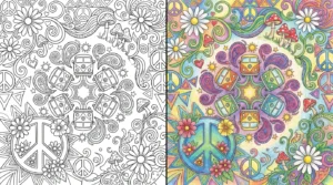 hippie coloring pages