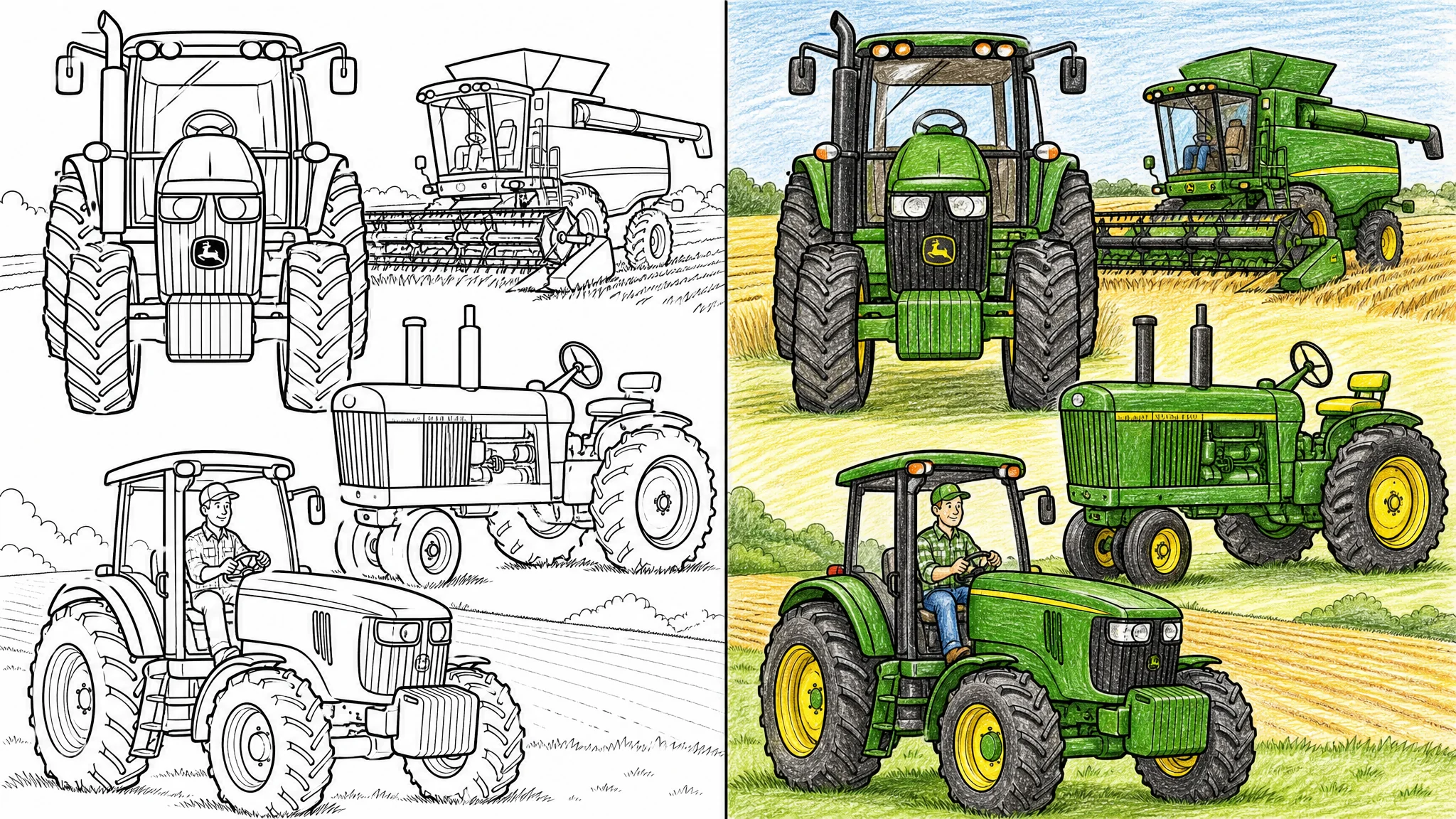 45 John Deere Coloring Pages (Free PDFs)