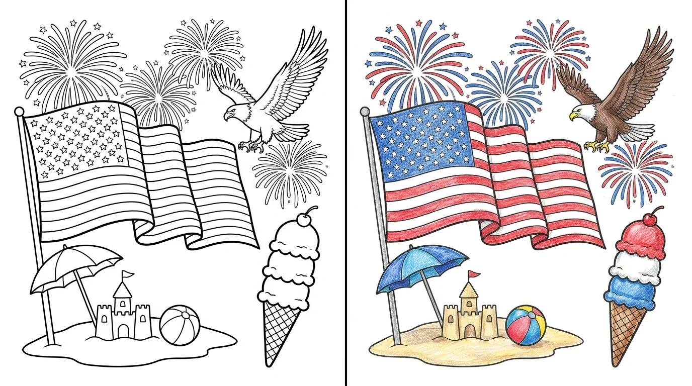 40 July Coloring Pages (Free PDFs)