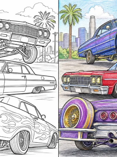 Lowrider coloring pages