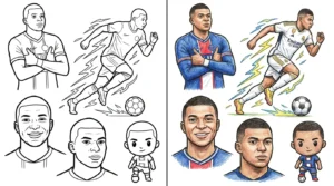 mbappe coloring pages