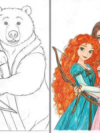 Merida coloring pages