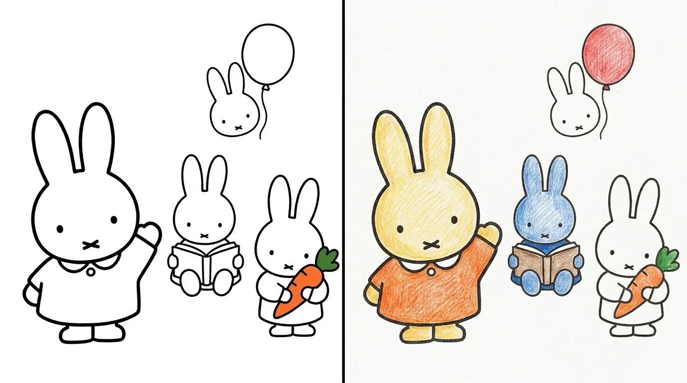 miffy coloring pages