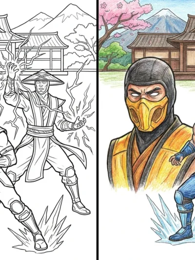 Mortal Kombat coloring pages