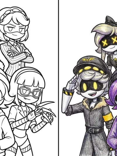Murder Drones coloring pages