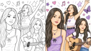 olivia rodrigo coloring pages